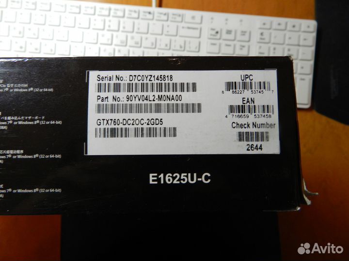 Видеокарта Asus gtx760 2Gb