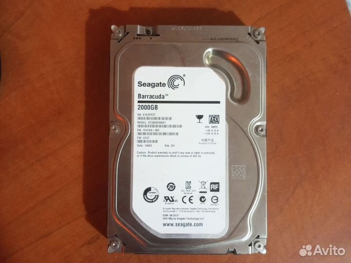 Жесткий диск, Seagate barracuda 2tb
