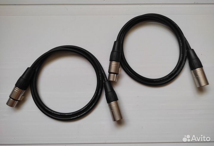 0.7m XLR-XLR шнуры балансные Canare (Japan)