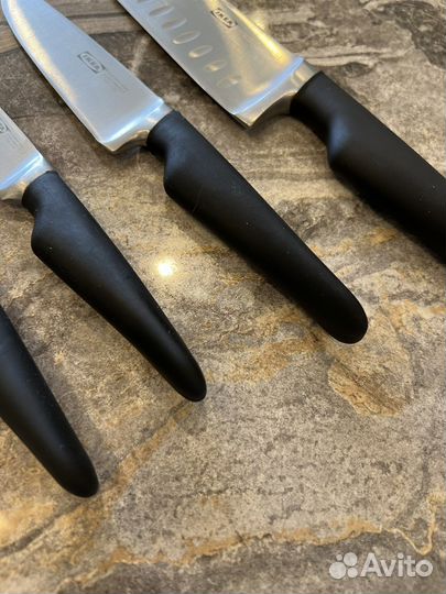 Набор кухонных ножей IKEA vorda+два в подарок