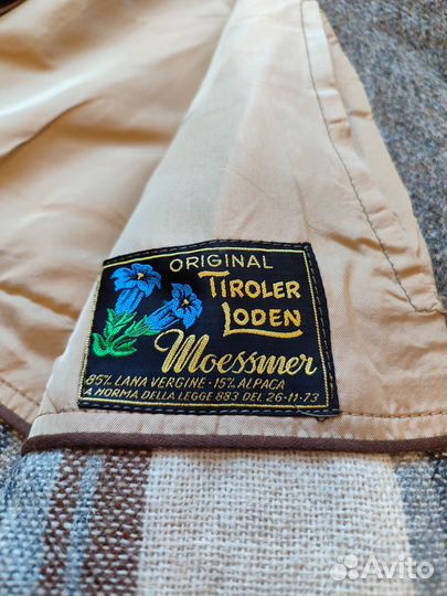 Итальянское твидовое пальто moessmer