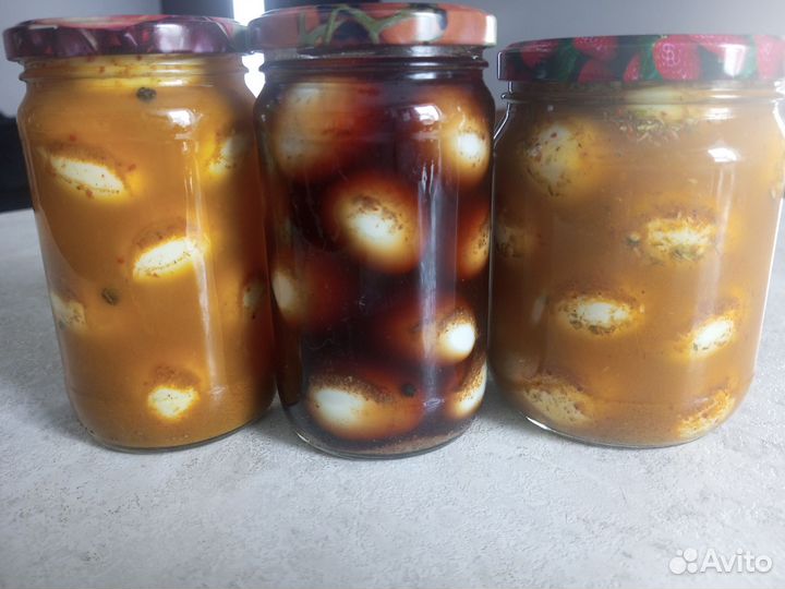 Мясо перепела, яйцо, маринованные крылья индейки