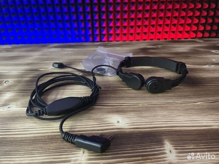 Гарнитура Baofeng Kenwood ларингофон раздвижной