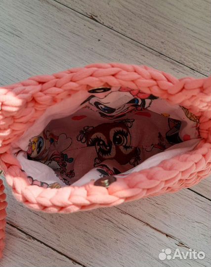 Сумка из трикотажной пряжи