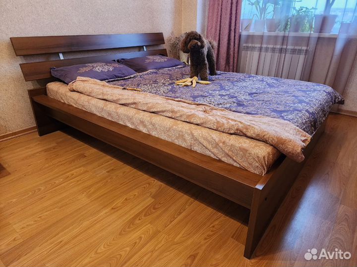 Кровать IKEA двухспальная с матрасом 160200 бу