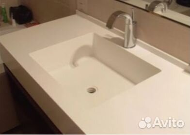 Столешница для ванной из искуственного камня