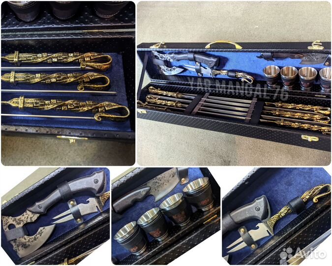 Подарочный набор шампура Ковка и Звери