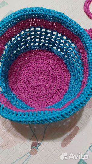 Панама вязаная для девочек