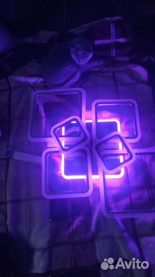 Люстра потолочная светодиодная с пультом