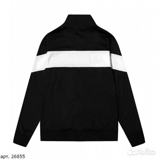 Олимпийка Ellesse white line black Чёрная