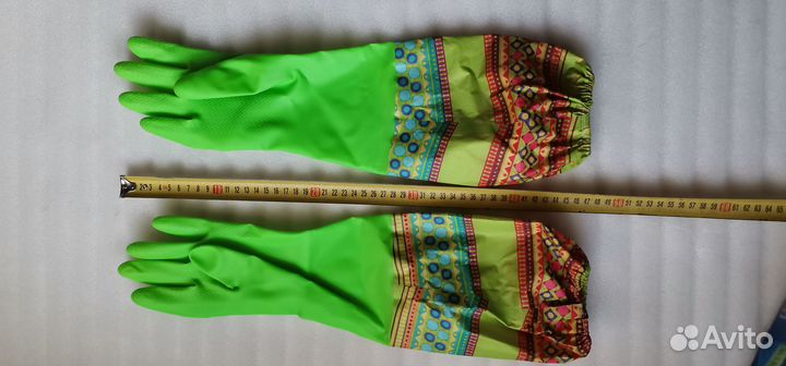 Торг. Длинные перчатки для уборки на кухне, ванной