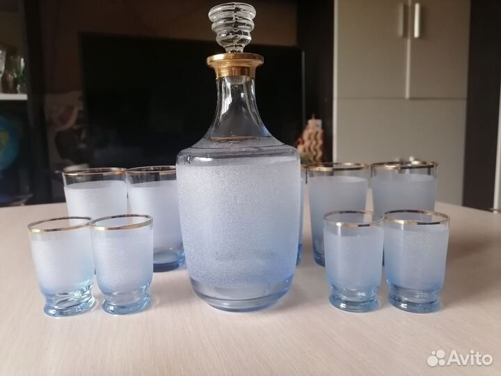 Графин, штоф СССР с обсыпкой