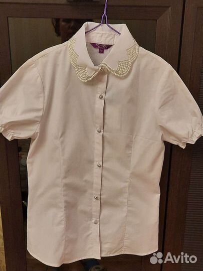 Новая школьная блузка 152 размер