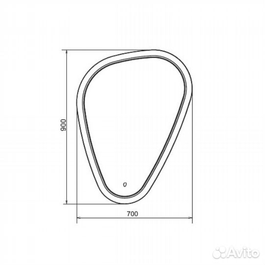 Зеркало LED Comforty Олеандр-70 00-00014342