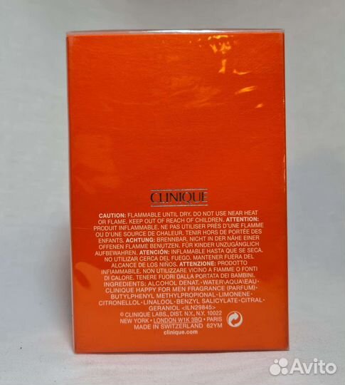 Туалетная вода Clinique happy for men 100ml