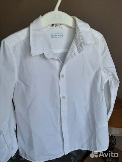Рубашка белая на мальчика 98
