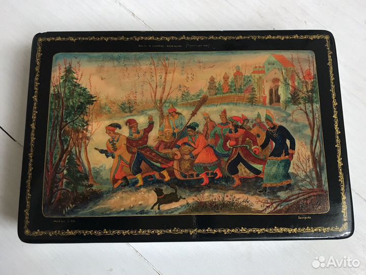 Шкатулка роспись оригинал