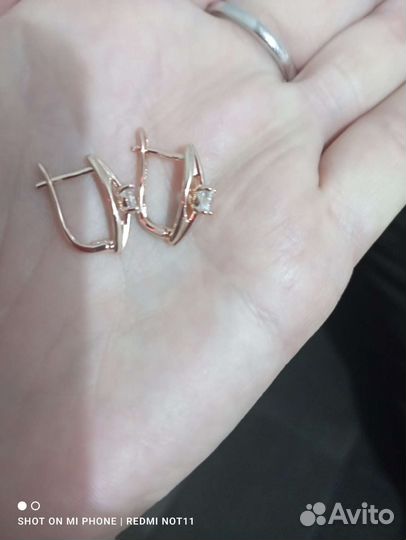 Золотые серьги 585 пробы