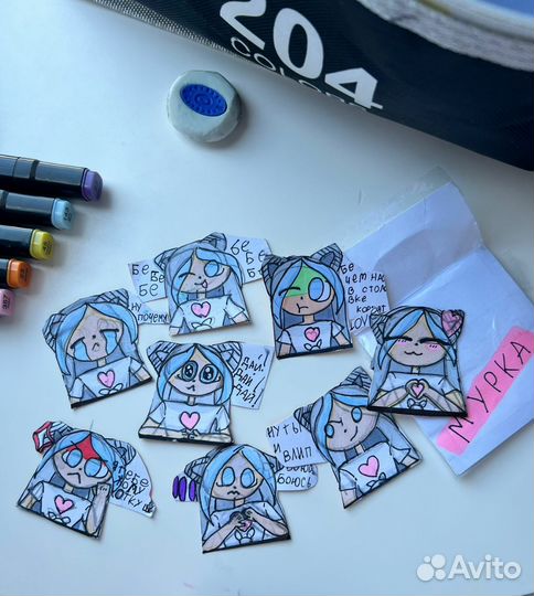 Стикер наклейка Баффи Яни Мурка