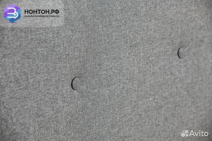 Кровать Альма 0.9 м светло-серая