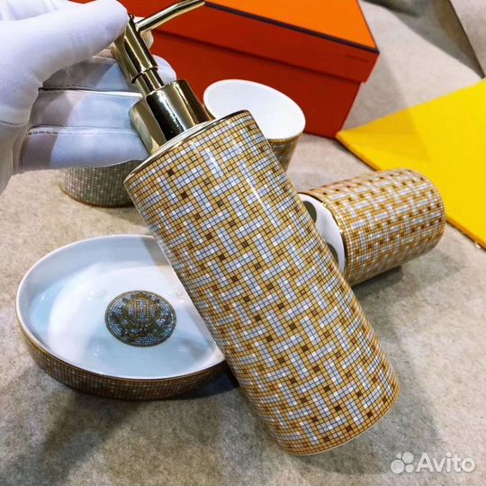 Набор фарфоровый для ванной Hermes Mosaique au 24