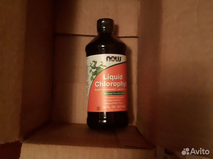 Одна банка Now Foods хлорофил