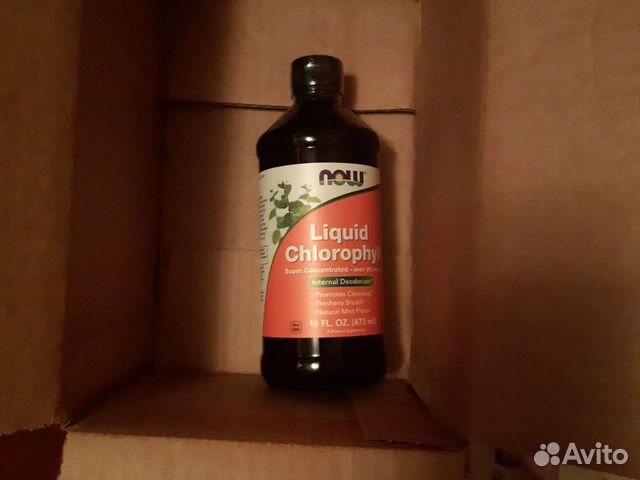Одна банка Now Foods хлорофил