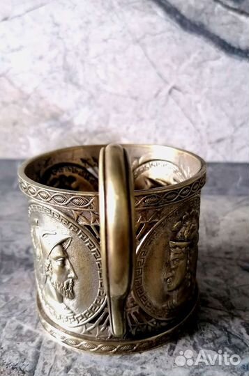 Подстаканник Фраже римские лигионеры 19 век