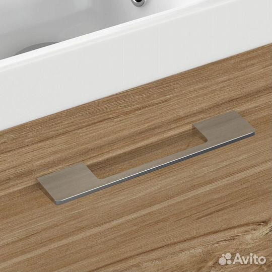 Тумба под раковину Cersanit Lara 40 400 мм подвесная орех (63420)