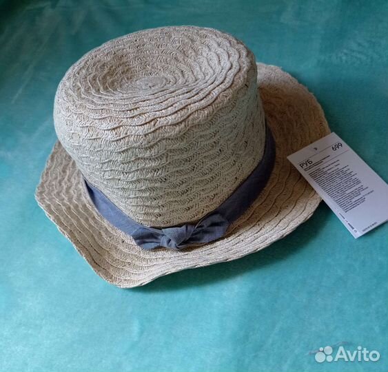 H&M Новая детская соломенная шляпа 80р