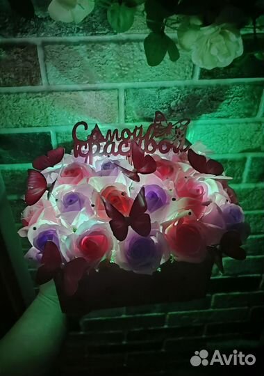 Букет из мыльных роз