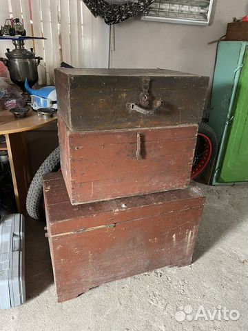 Сундук - чемодан старинный