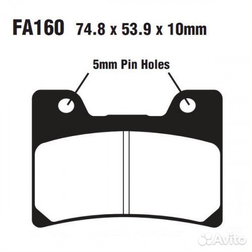 Тормозные колодки AHL FA160