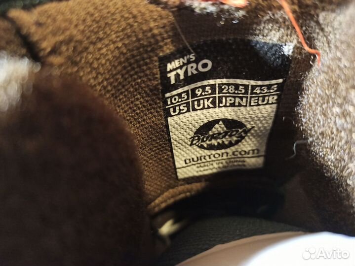 Сноубордические ботинки Burton tyro