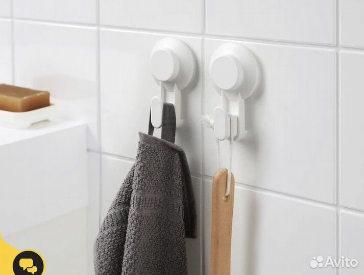 Полка, крючки, стакан Икеа Тискен, Таккан