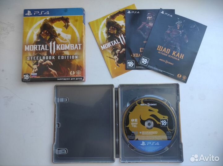 Игра для приставки PS4 mortal kombat 11 steelbook