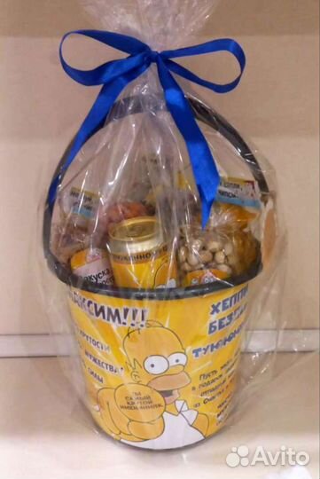 Набор в ведре мужчине,мужу, парню, коллеге