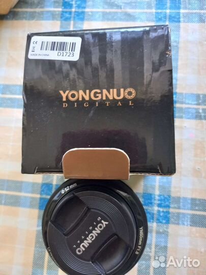 Объектив на canon yongnuo 50mm 1.8