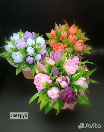 Букеты из тюльпанов