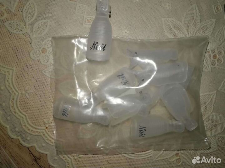 Зажимы и колпачки для снятия гель - лака