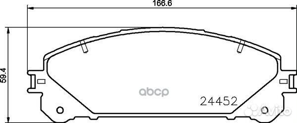 Комплект тормозных колодок NP1109 nisshinbo