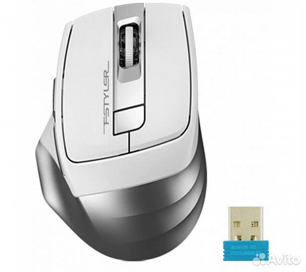 Беспроводная мышь A4Tech Fstyler FB35, белый/серый