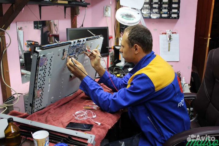 Ремонт телевизоров с Выездом 1 год Гарантия