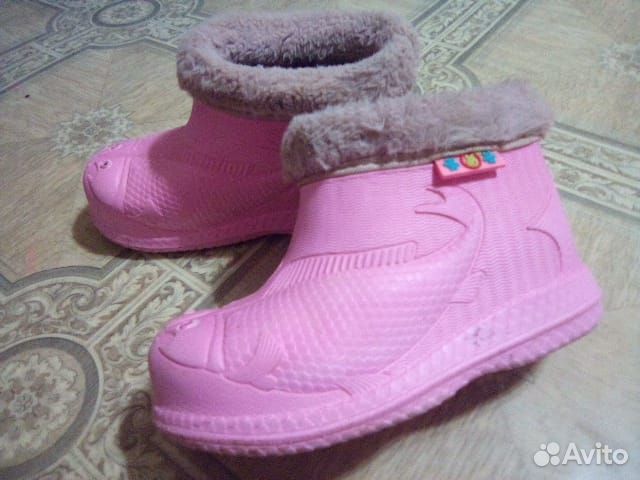 Галоши утепленные детские