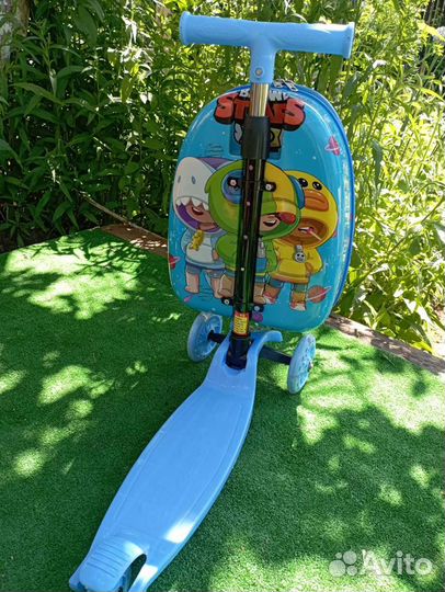 Детский чемодан Brawl stars самокат