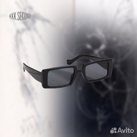 Солнцезащитные очки черные y2k