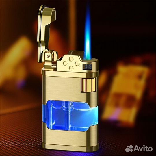 Зажигалка газовая с подсветкой турбо