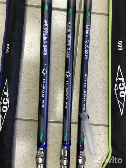 Удочка Shimano (DCG )от 4 м до 6м. тест 10-40 г