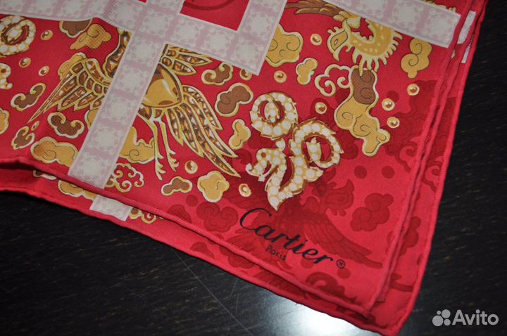 Cartier. шелковый платок оригинал