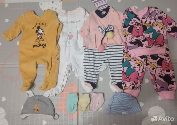 Вещи пакетом на девочку рост 68